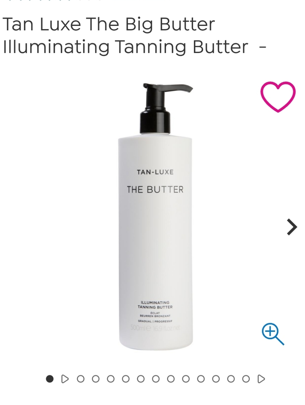 TAN-LUXE The Butter Illuminating Tanning Butter, 16.9 Fl Oz. New! MSRP $60